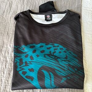 NFL Team Apparel Black and Teal Jaguar jersy/ Sweatshirt men’s large worn once